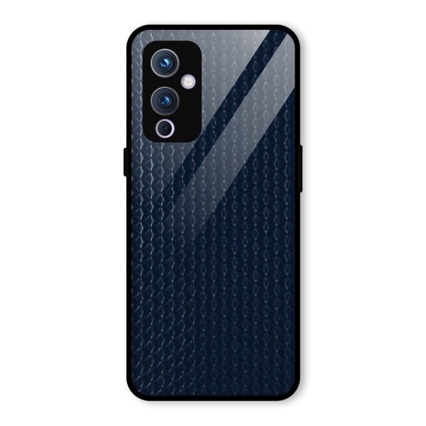 Blue Pattern Glass Back Case for OnePlus 9